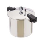 RocoReny 22L/23QT Pressure Canner, Aluminum Thickened Pressure Canner Pressure Cooker with Pressure Gauge&Explosion Proof for Apartment Living Camping Motor Homes, 90Kpa