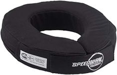 Speedway Motors Fire Retardant Cotton Neck Brace, Black, SFI 3.3-1 Certified, Universal Fit with Hook and Loop Closure, 2.25" Thick Foam Padding, Reduces Neck Fatigue in Long Races