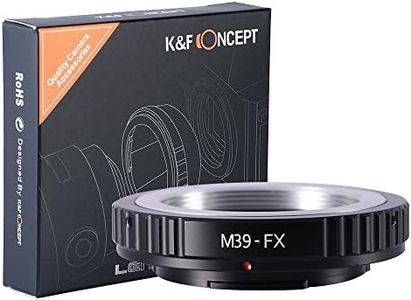 K&F Concept Lens Mount Adapter Compatible with Leica M39 (39mm x1 Leica Thread Mount) Lens to Fujifilm X-Pro1 Mirrorless Camera