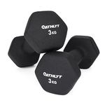 Athlyt - Neoprene Dumbbell Weights, 2 x 3kg