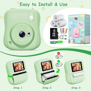 Hangrui Kids Instant Print Camera – Green