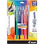 Pilot, FriXion ColorSticks Erasable Gel Ink Pens, Fine Point 0.7 mm, Pack of 10, Assorted Colors