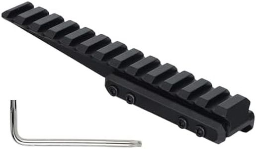 ohhunt Optic Riser 1/2 inch Height Picatinny Riser Low Profile Rail Riser 5.47 inch Length Red Dot Riser Mount Black