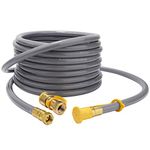 Roastove 24 Feet 3/8 Inch ID Natural Gas Hose with Quick Connect, Propane Gas Hose for Low Pressure Appliance,3/8 Female Pipe Thread x 3/8 Male Flare Quick Disconnect - CSA Certified