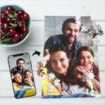 TreasureBox Adult Wooden Personalized/Customized Jigsaw Puzzle With Family Photo/Any Image Of Your Choice/Company Logo Or Product Image, Size 12X18 Inches, Level-Hard/Expert (320 Blocks)