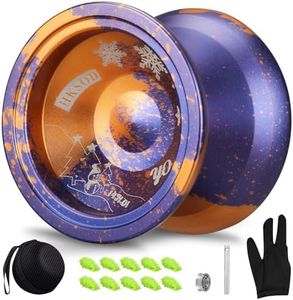 HKSOD Responsive Yoyo Professional Unresponsive Yoyos for Adults ,Responsive Yo yo for Kids 8-12 Beginners,Pro Yoyo Trick Yoyos for Advanced Players with yo yo Accessories+Removal Tool - Purple Orange
