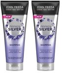 John Frieda Shimmering Shampoo for Dull Grey or White Hair, Silver, 250 ml (Pack of 2)