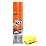 Mr Muscle Oven Cleaner Spray (300 ML)- Oven BBQ Cleaner Degreaser- for Tough Grease, Grime With Degreaser Sponge