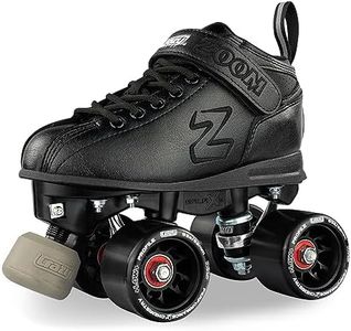 Crazy Skates Zoom Roller Skates - High Performance Speed Skates for Men and Women - Black (Size: Mens 5 / Womens 6)