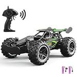 SZJJX RC Car Remote Control Truck for Boys Girls, 2.4Ghz 15+KM/H High Speed 2WD RTR Electric Rock Climber Fast Race Buggy Hobby Toy Cars for Kids Gift Green