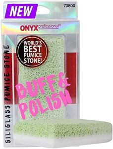 Onyx Professional 2 in 1 Pumice Stone, 100% Siliglass Callus Remover for Feet, Elbows, Knees, Dead Skin, Heels, Hands, Foot File Scrubber Exfoliator Removes Hard, Rough, Dry Skin