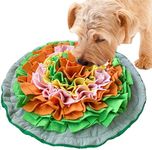 SCHITEC Snuffle Mat for Dogs, Interactive Foraging Puzzle Blanket, Nosework Feeding Bowl Sniffing Pad for Cats Puppies Small Medium Pets