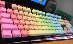 87/104 Keys Rainbow Top/Side Printe