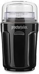 Proctor Silex Sound Shield Electric Coffee Grinder for Quiet Grinding, Stainless Steel Blades, Beans, Spices and More, 12 Cups, Black (80402)