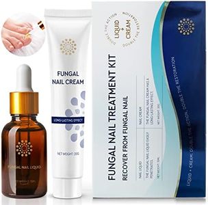 Toenail Fungus Treatment, Nail Fungus Treatment for Toenail, Toe Nail Fungus Treatment Extra Strength, Fungus Nail Treatment, Nail Fungus Treatment for Nail, Fungus Treatment for Fingernails, Liquid(15ML) and Nail Repair Cream(20G) Kit, Restore Healthy Nails