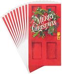 Hallmark Pack of Christmas Money or Gift Card Holders, Red Door (10 Cards with Envelopes)