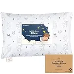 KeaBabies Toddler Pillow with Pillowcase, Jumbo 51X35cm - Soft Organic Cotton Toddler Pillows for Sleeping - Machine Washable - Perfect for Travel, Toddler Bed Set (KeaFriends)