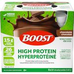 BOOST 15g Protein Meal Replacement Drink, Chocolate, 6x237ml, Case Pack of 4, Packaging May Vary