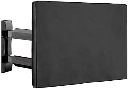 kwmobile Funda para TV en Exterior Compatible con 49-50" TV - Cubierta para Aire Libre - Negro