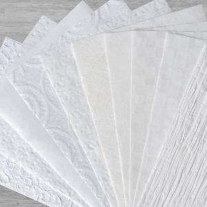 Textured Craft Paper Sheets, A4 Specialty Papers for Card Making, Mixed Media, Junk Journal, Collage Work, Lampshade Project, DIY Decorative Materials (10 Styles)