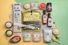 Food Library The Magic Of Nature Authentic Japanese Sushi Making Kit|Complete Sushi Kit with Premium Ingredients & Tools|Includes Rice, Nori Sheets, Wasabi, Soy Sauce, Chopsticks & Bamboo Rolling Mat