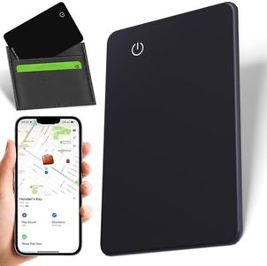 Skywin Wallet Tracker Card - Thin Wallet Locator Tracker Card for iOS, Tracker Wallet Finder for Men and Women - Item Finders Find Keys, Phone, Wallet, Locate Anything (Black)