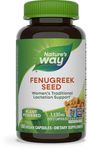 Nature's Way Fenugreek Seed – Breastfeeding Supplement – Lactation Support to Help Mothers Increase Breast Milk Production, Non-GMO - 180 Vegetarian Capsules, Value Size