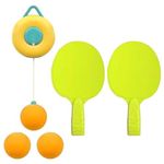 Krow Hanging Table Tennis Trainer for Kids and Children Portable Indoor Table Tennis Self Training Indoor Game Set with 3 Ping Pong Balls & 1 Pair Paddle