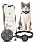 Cat Tracker Collar for iPhone, GPS Cat Tracker Alternative, Works with Apple Find My, No Monthly Fee, Pet Tracker for Cats