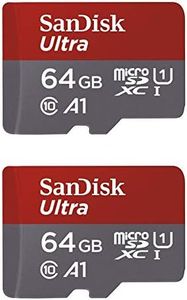 SanDisk 64GB X2 (128GB) MicroSDXC Ultra Uhs-1 Memory Card