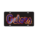 Florida Gators Laser Cut Inlaid Mirror Black Tag Blue Gators