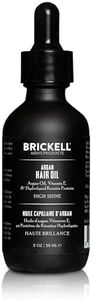 Brickell Men's Argan Oil for Hair, Natural and Organic Hair Oil For Men, Lightweight Hair Treatment, 2 Ounce, Scented