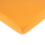 SheetWorld Fitted Crib Toddler Sheet - Solid Orange Jersey Knit - 28 inches x 52 inches (71.1 cm x 132.1 cm) - Made in USA