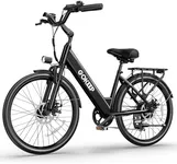 GOKEEP Electric Bike for Adults,1000W Peak Power,Up to 75 Miles 20MPH,26" Electric Mountain Bike with 499Wh Removable Battery,7-Speed,Adjustable Stem and Front Fork Suspension