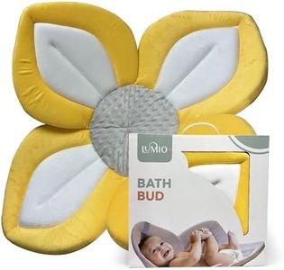 Lumio Baby Bath Bud, Support for Newborn Baby, Yellow Flower, Cushion and Comfort All in One, 0-12 Months