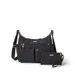 Baggallini Anywhere Large Hobo with RFID Phone Wristlet (Black)