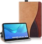 AsWant Case for Huawei MediaPad M5 / M5 PRO (10.8 Inch) - Ultra Thin Business Tricolour Tablet with Wallet and Stand Function Protective Case Compatible with Huawei Mediapad M5 Case (Brown)