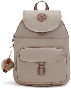 Kipling Women's Queenie Backpack, Adjustable Backpack Straps, Monkey Keychain, Key Clasp, Top Carry Handle