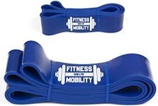 CKB LTD Strong Resistance Bands BLUE 6.4 cm 27-68kg SINGLE BAND For Assisted Pull Up Stretching Heavy Duty Gym Fitness Gymnastics Loop Powerlifting Workout Ideal for Men Women Exercises