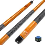 CUEBAR Pool Cue, Billiard House Bar Pool Cue Sticks for Adults, 58" 2-Piece Pool Table Stick, Hardwood Pool Stick for Men Women - Orange,19 Oz
