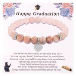 LAXPICOL Graduation Gifts For Her,Graduation Gifts 2024,Pink Zebra Bracelet With Sparkling Cubic Zirconia Heart Pendant,Graduation Presents For Daughter Granddaughter Friend Girls-Style A