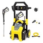 Kärcher K1800PS Max 2250 PSI Electric Pressure Washer with 3 Spray Nozzles - Great for cleaning Cars, Siding, Driveways, Fencing and more - 1.2 GPM