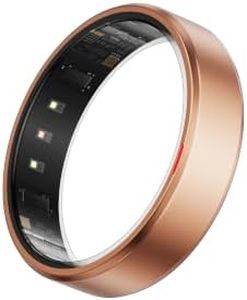 POBOVi Gen 2 Titanium Smart Ring for Women & Men, Sleep & Heart Rate Tracker, No Subscription, Size Before You Buy (Rosegold, 11)