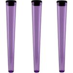 Cherry-on-Top King Size Cone Holder Air Tight Hard Plastic Tube Smoking Rolling Cig Tube, 3 Holders Purple