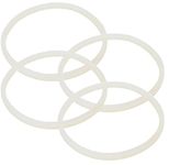 Blendin 4 Replacement White Gaskets Rubber Seal, Compatible with Original Magic Bullet Blender 250W Cross or Flat Blade