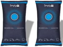 Twin Pack - Portable Reusable Dehumidifier Bag Silica Gel Moisture Damp Absorber Condensation Eliminator for Car, Home & Caravan (350g x 2)