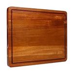 Wood Cutting Board 16.5x13 Inch Large Reversible Chopping Block with Handles and Juice Groove, Acacia Wood Butcher Block Extra Thick Wooden Chopping Board Meat Board Cheese Board