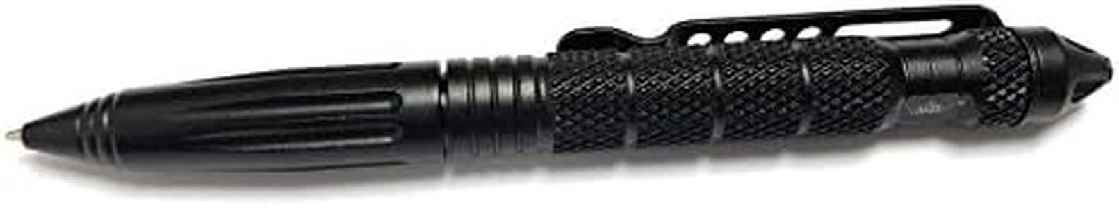 UZI Tactical Pen UZI-TACPEN2-BK Aircraft Aluminum Tactical Pen Multi-Tool Self Survival Tool, Glassbreaker, Real Ballpoint Pen Miltary & Police EDC - Black