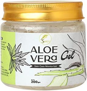 SVATV Natural Aloe Vera Gel for Face, Skin, Hair & Sunburn Relief with Cold Pressed, Vegan, Unscented Gel | Suitable for All Skin Types For Men & Women - 200g