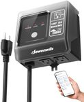 DEWENWILS WiFi Pool Timer, NEMA 5-15R Dual Outlets, 15A 125V 1HP, Weatherproof PC Cover, Compatible with Alexa/Google Home, Outdoor Timer for Pool Pump, Filters, Lights, Salt Chlorination Systems